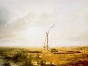 Karoly Marko the Elder View of the Great Hungarian Plain with Draw Well oil painting reproduction